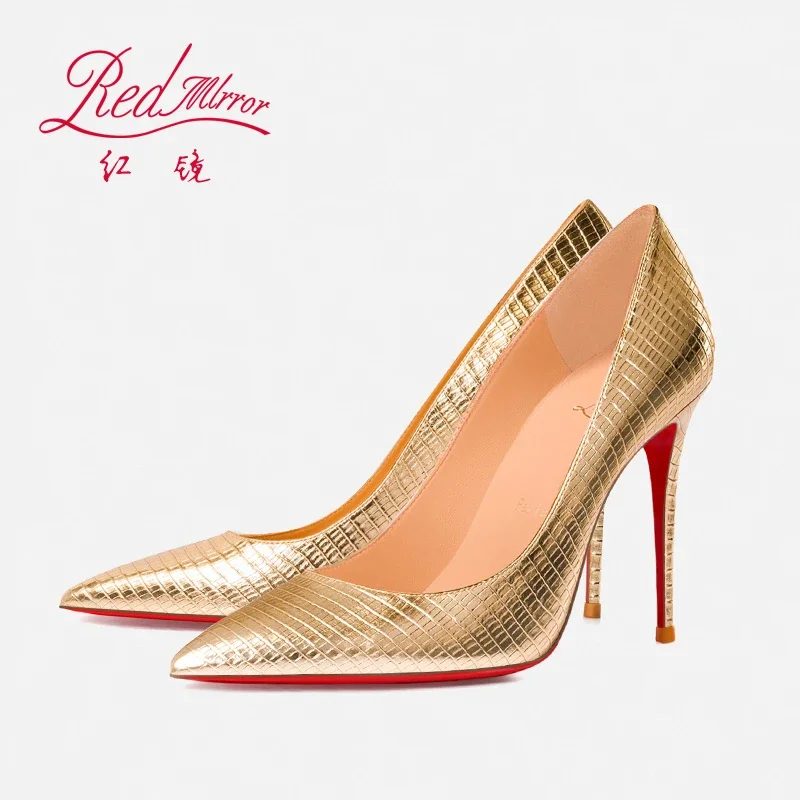 Women'S Shoes Red Bottoms - Musim semi/musim panas pola kadal bawah