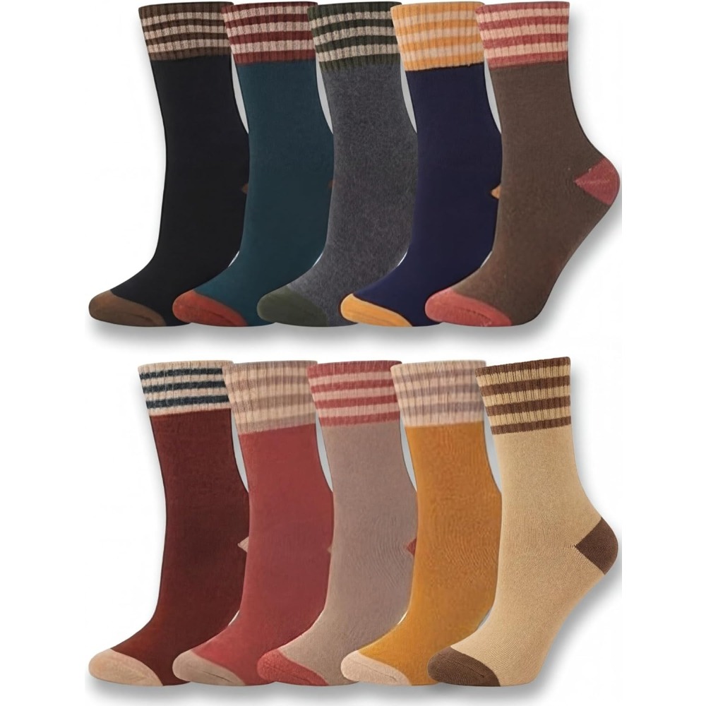 Women'S Shoes For Crews - 5 Pasang Kaus Kaki Wanita Rajutan