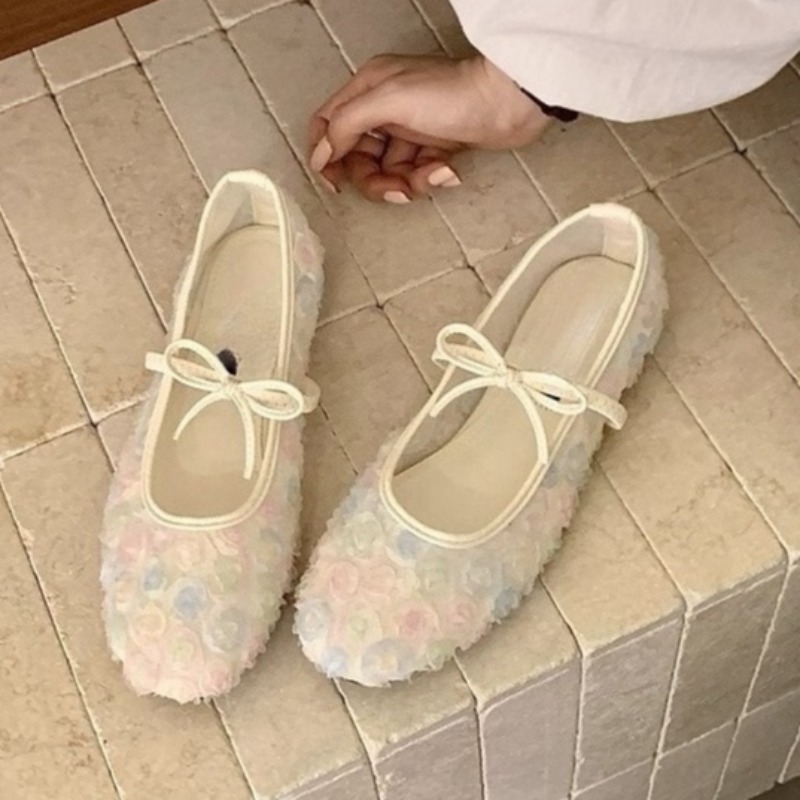Women'S Shoes Large - Sepatu Mary Jane Jala Mawar Cina