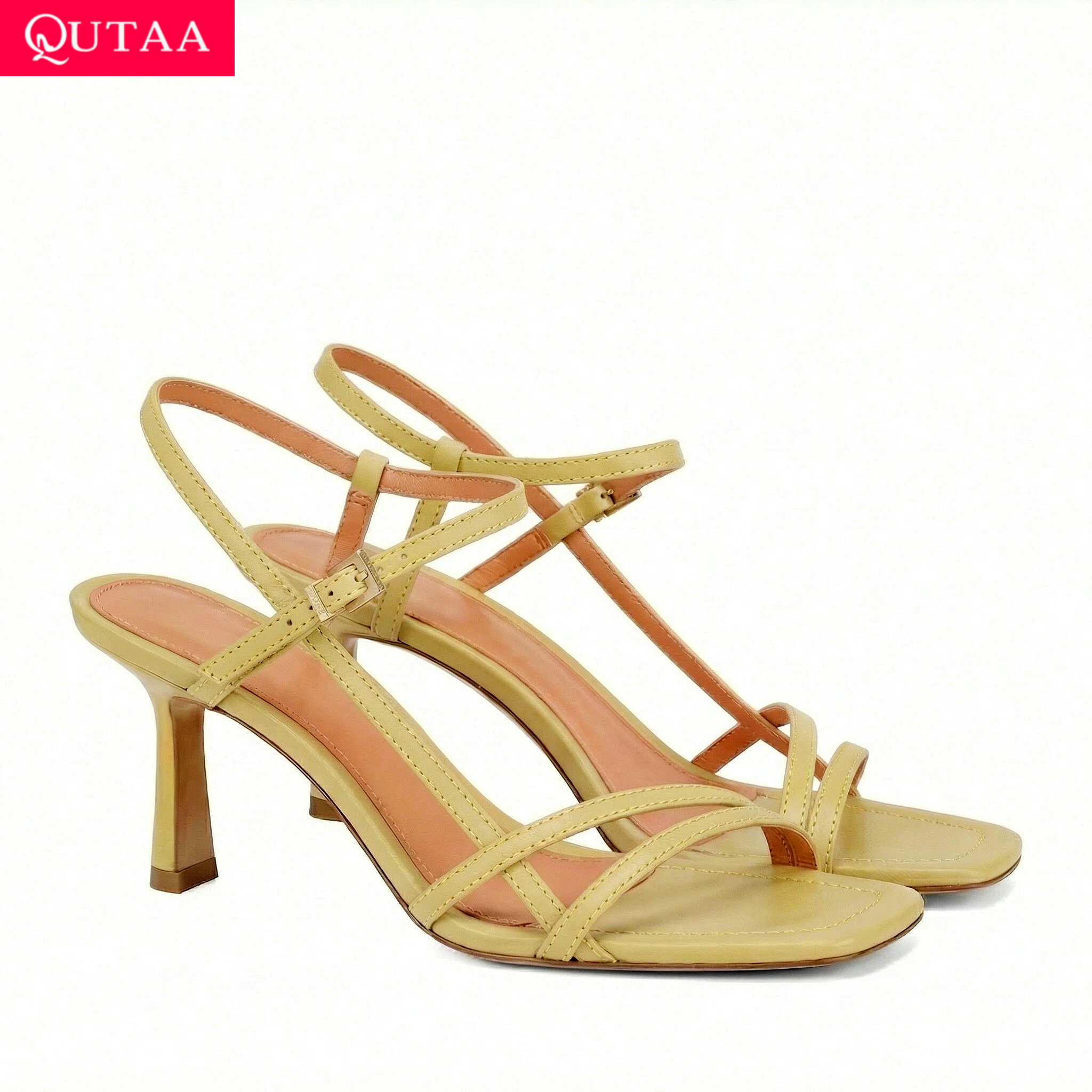 Women'S Shoes Kitten Heels - QUTAA Sepatu Hak Tinggi Modis Wanita