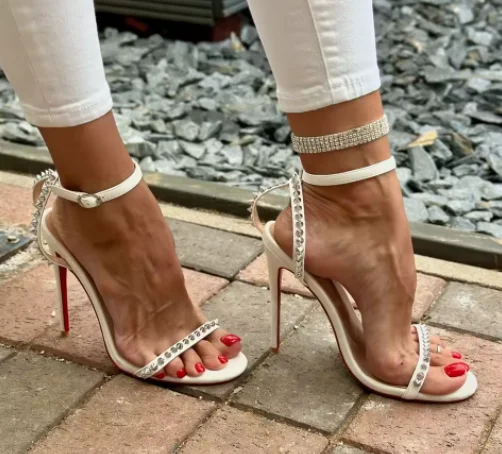 Sandal Hak Tinggi Super Merah  - Women'S Shoes Red Bottoms ulasan dan harga