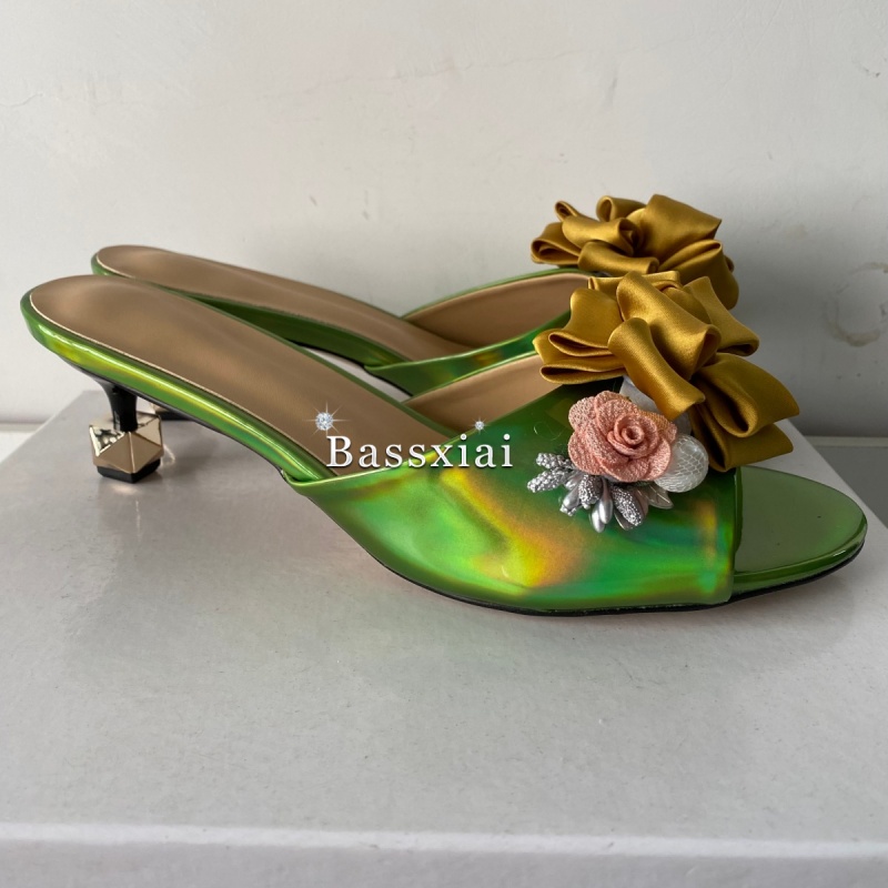Sandal Bunga Buatan Tangan Dek - Women'S Shoes Kitten Heels ulasan dan harga