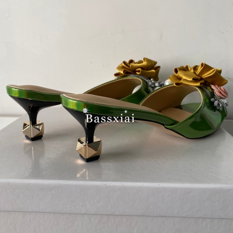 Sandal Bunga Buatan Tangan Dek - Women'S Shoes Kitten Heels ulasan dan harga
