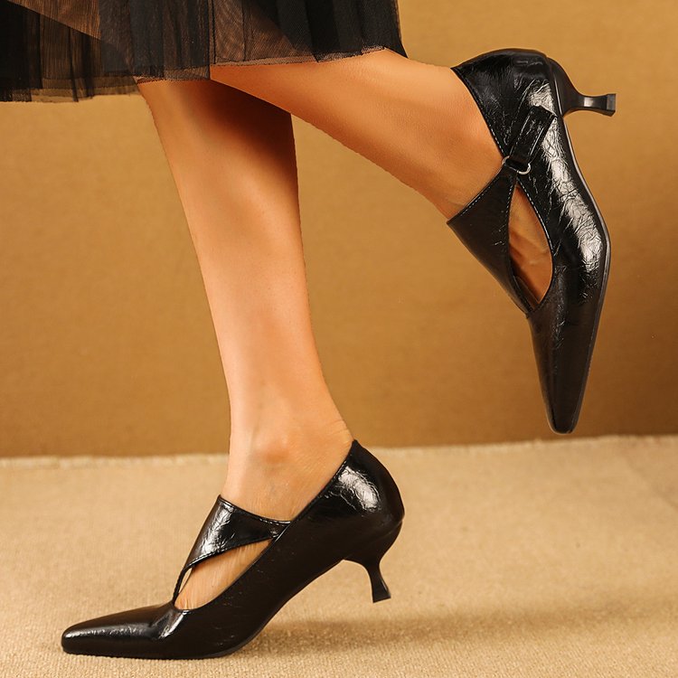 Sepatu Wanita Hak Kitten Retro - Women'S Shoes Kitten Heels ulasan dan harga