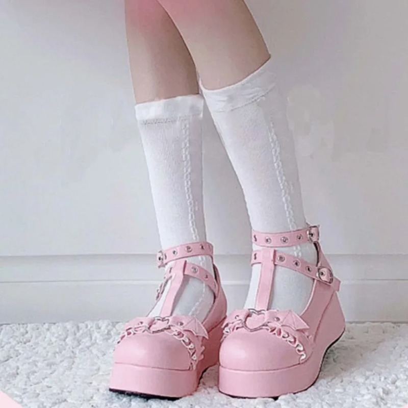 Sepatu Mary Janes Wedges Gespe - Women'S Shoes Large ulasan dan harga