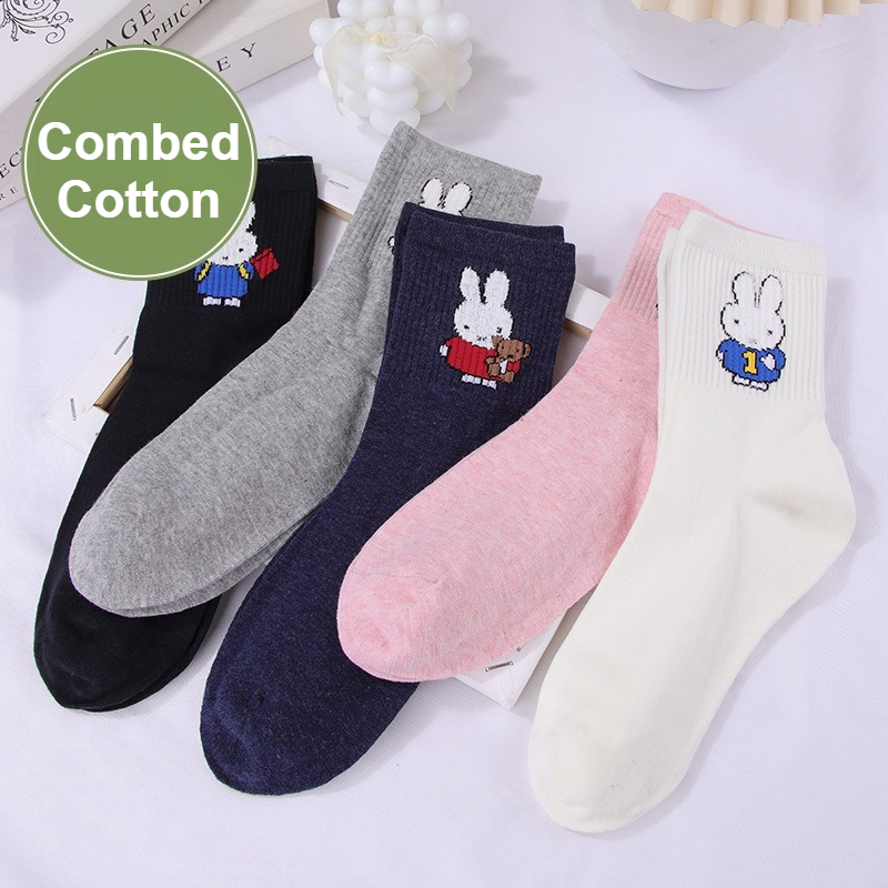 Kaus Kaki Wanita Kawaii Miffy  - Women'S Shoes For Crews ulasan dan harga