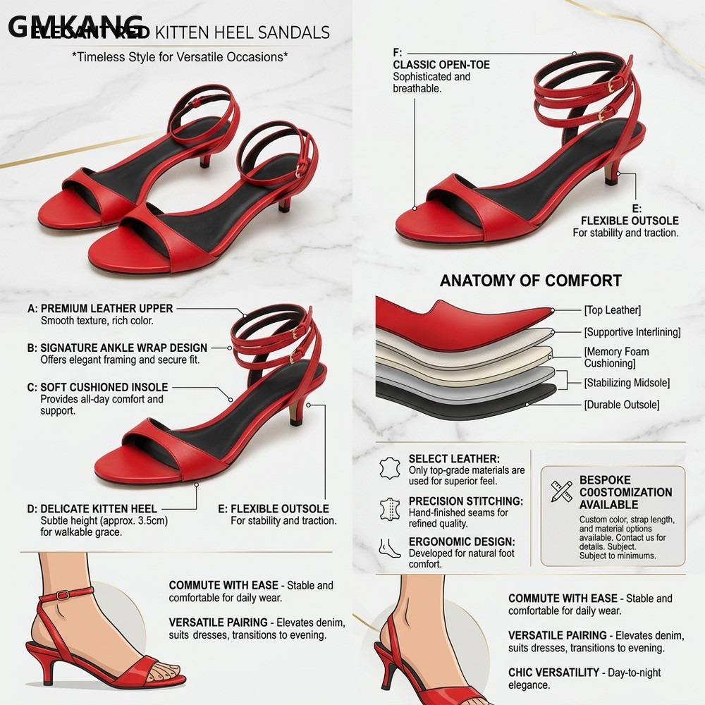 GMKANG Sandal Wanita Hak Kitte - Women'S Shoes Kitten Heels ulasan dan harga