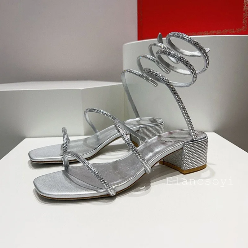 Sandal Hak Tinggi Chunky Ujung - Gladiator Sandal Women ulasan dan harga
