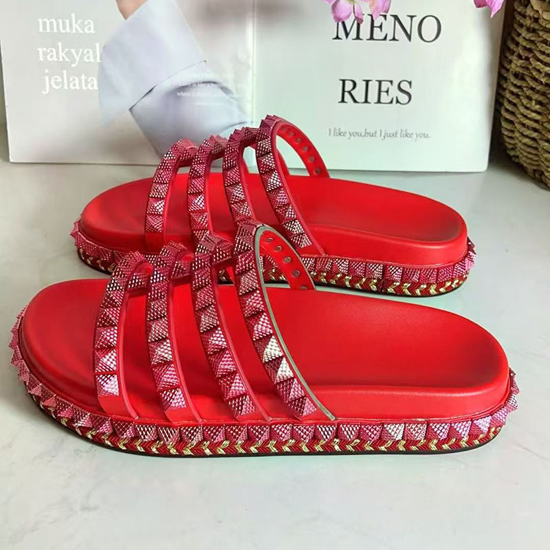 Sandal Gladiator Bertabur Keli - Women'S Shoes Red Bottoms ulasan dan harga