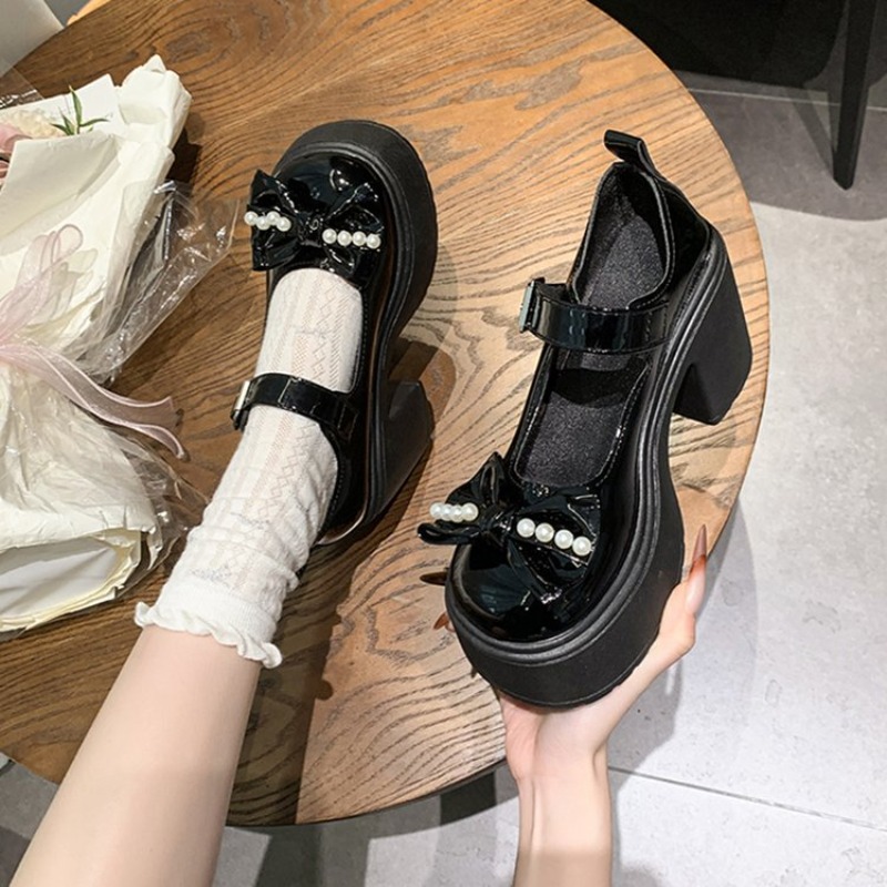 Sepatu Lolita 2026 Hitam Hak S - Women'S Shoes Large ulasan dan harga