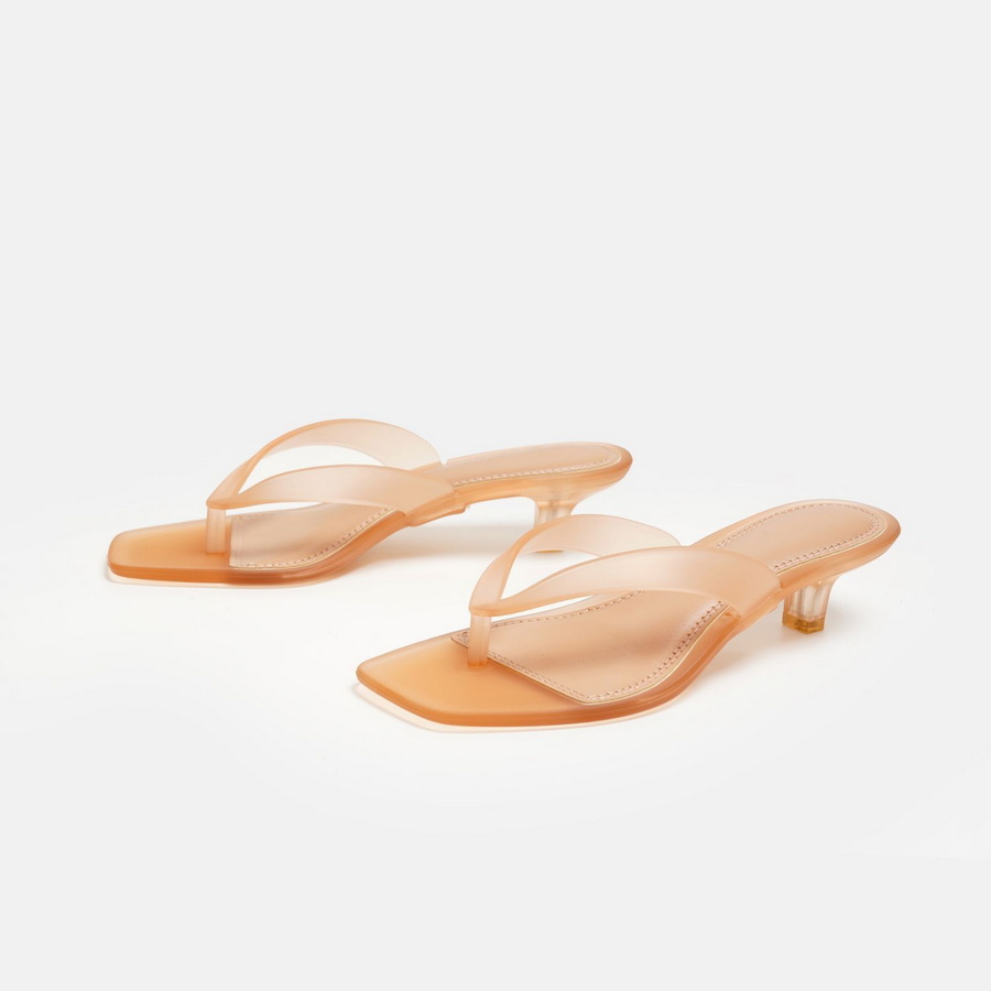 Sandal Thong PVC Hijau Zaitun  - Women'S Shoes Kitten Heels ulasan dan harga