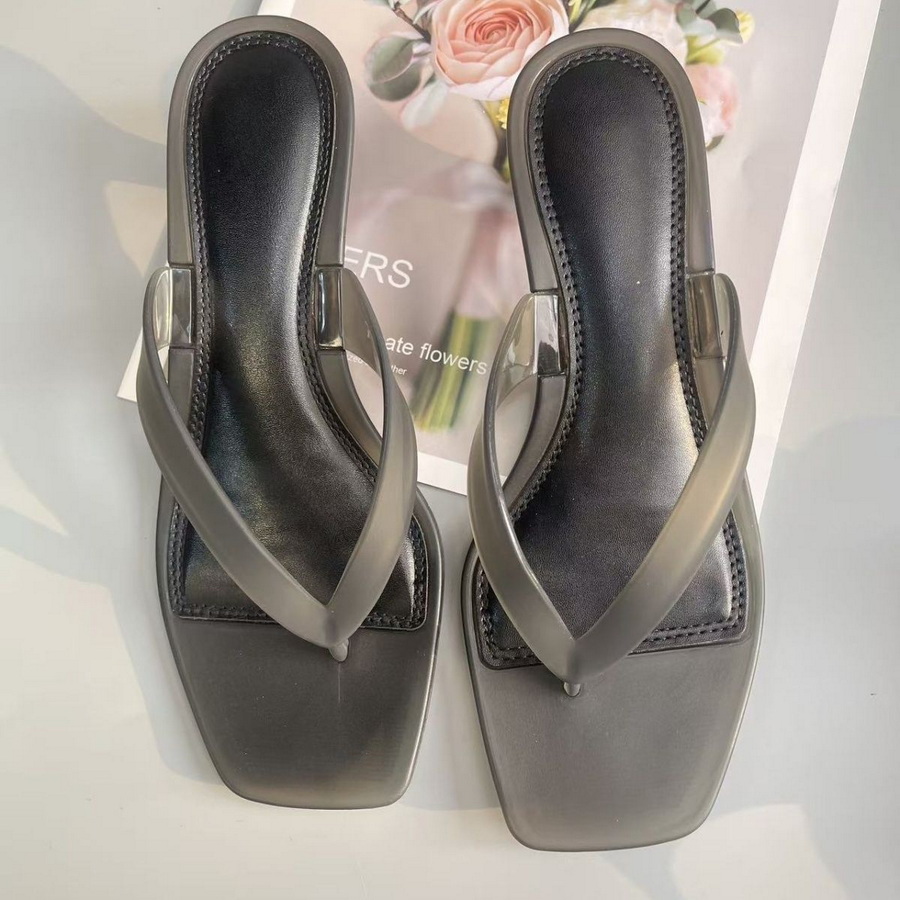 Sandal Thong PVC Hijau Zaitun  - Women'S Shoes Kitten Heels ulasan dan harga