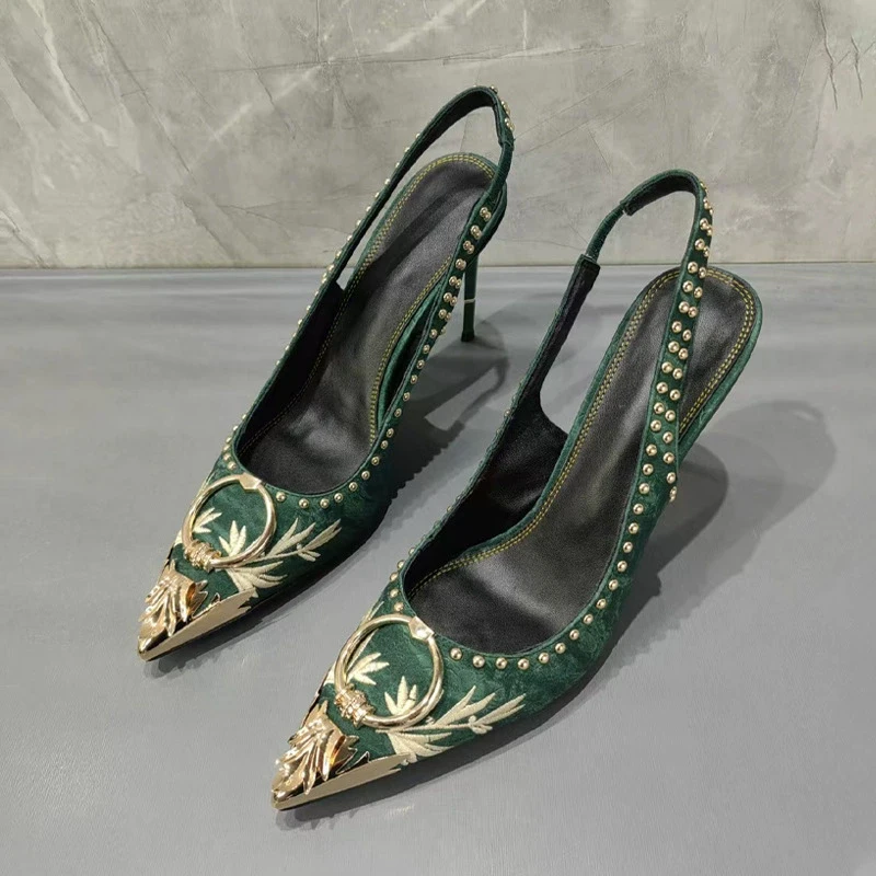 Sandal Stiletto Hijau Tua Bers - Gladiator Sandal Women ulasan dan harga