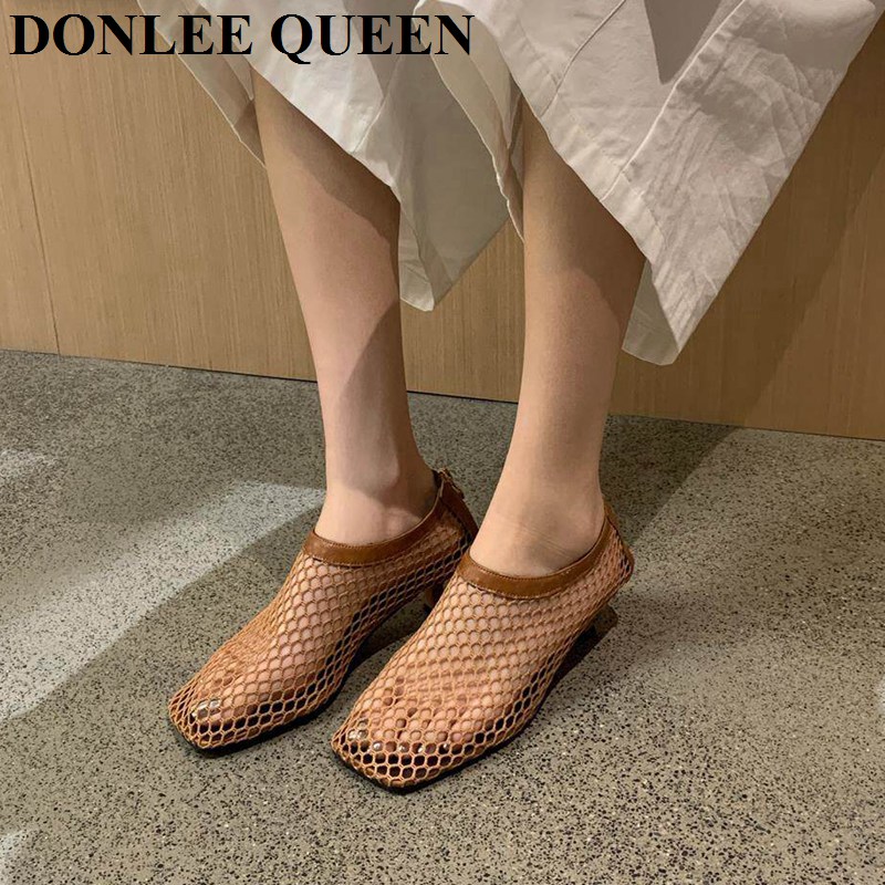 Sandal Mule Vintage Berbahan M - Women'S Shoes Kitten Heels ulasan dan harga