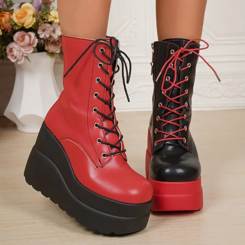 Sepatu Bot Motor Punk Gothic P - Women'S Shoes Red Bottoms ulasan dan harga